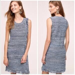 Anthro Holding Horses Knit Fringe Dress